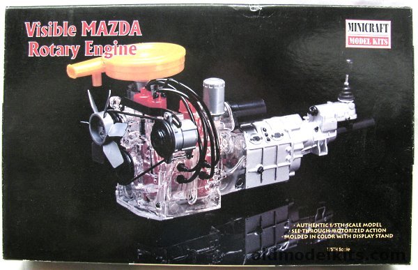 Minicraft 1/5 Mazda Wankel Rotary Engine - Motorized, 11201 plastic model kit